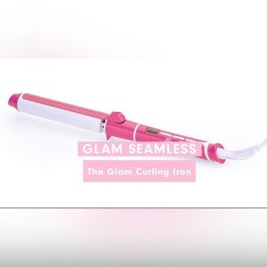 Glam Seamless Pink Curling Iron Hair Tool
